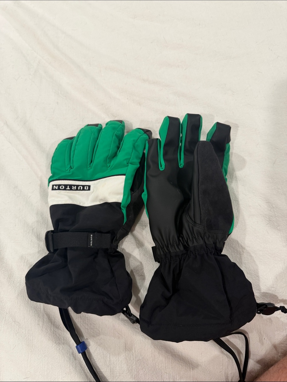 Burton Green Black and White 2023 Men's Profile Gloves